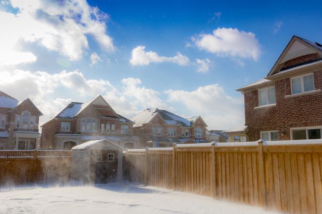 houses during winter