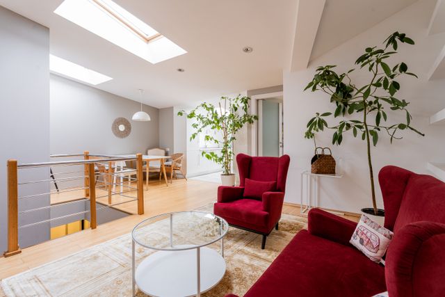 the interior of a home